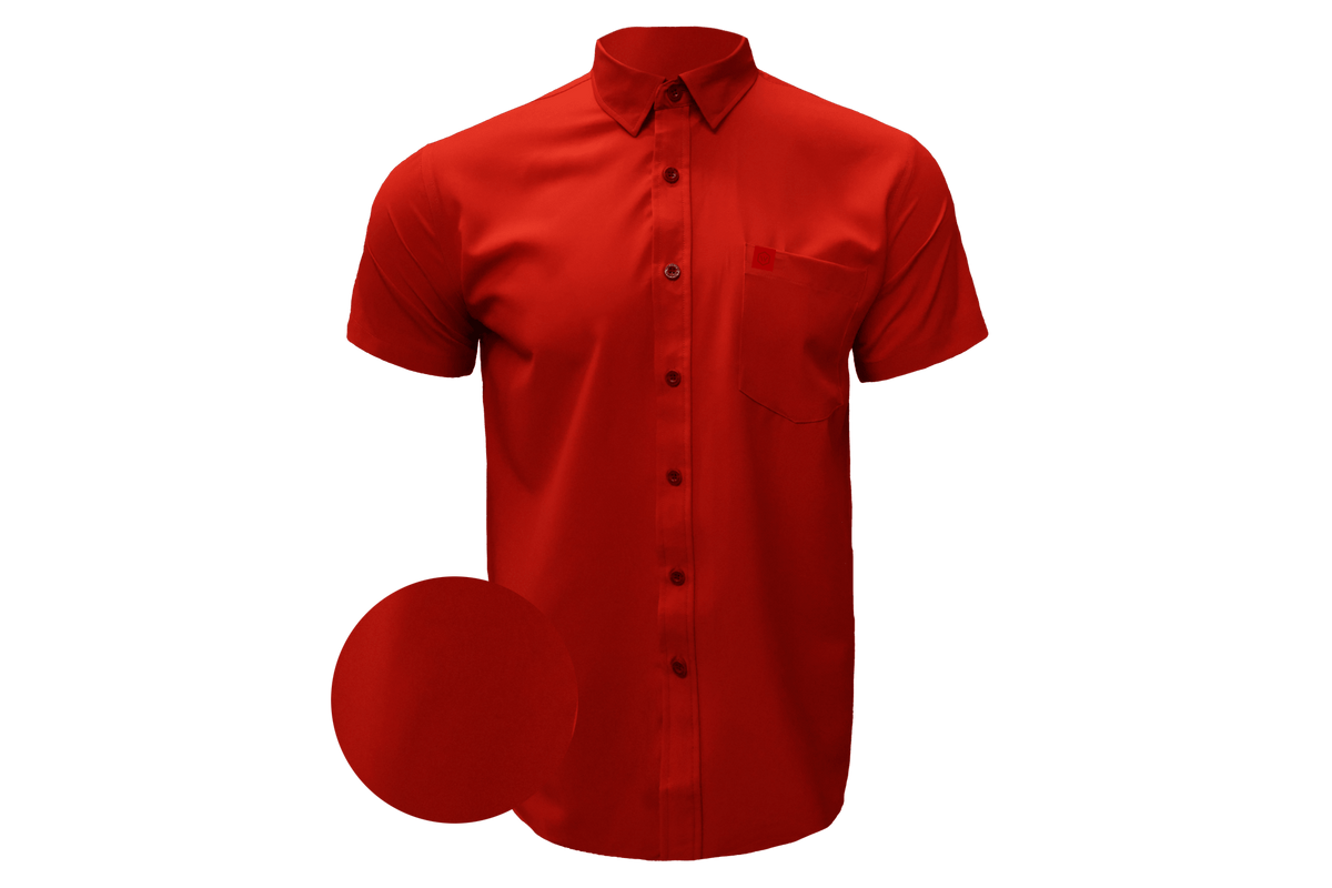 Solid Red Button Down