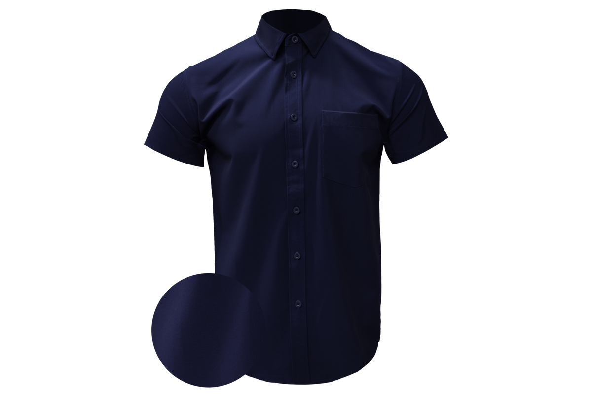 Solid Navy Blue Button Down