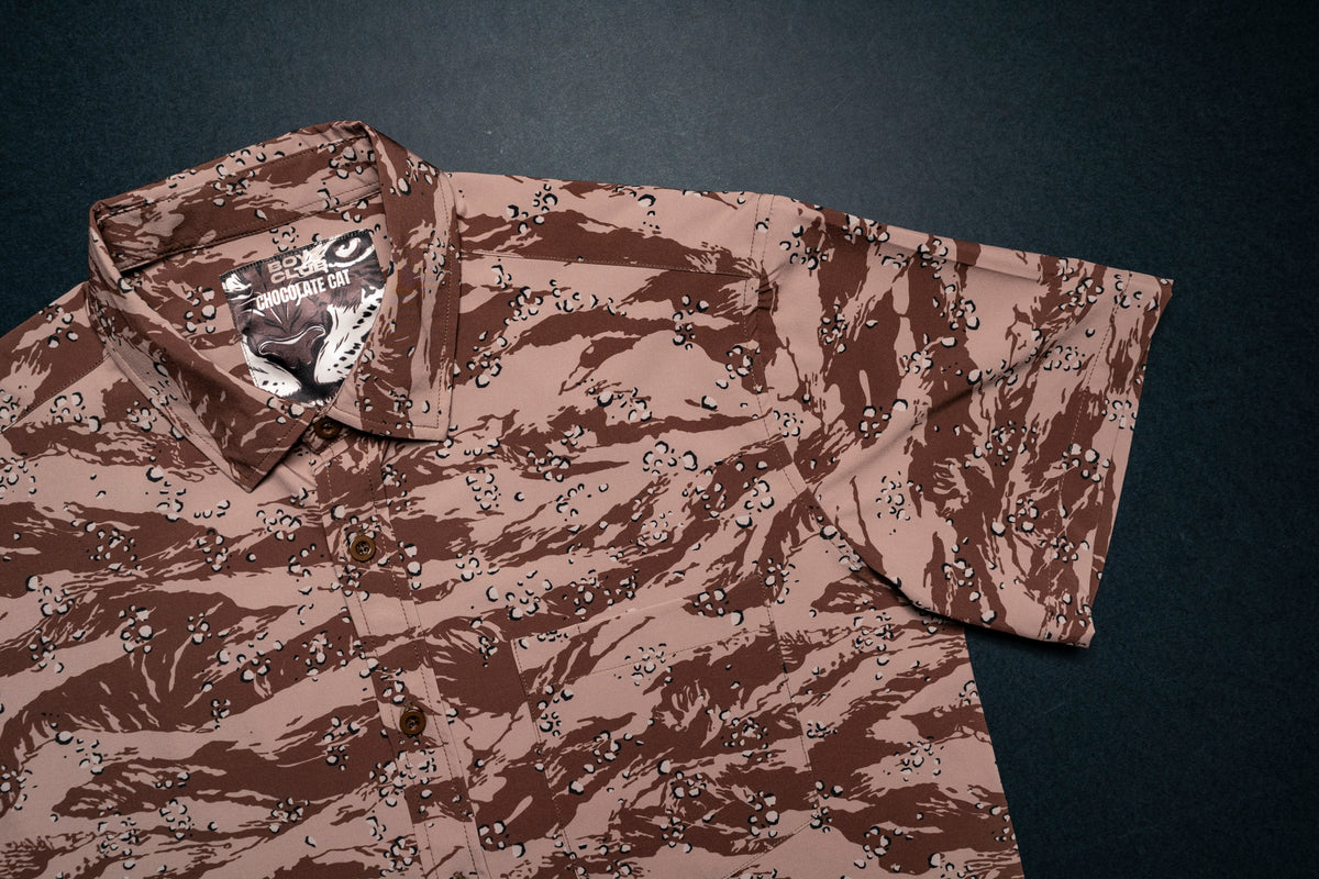 Chocolate Cat Button Down