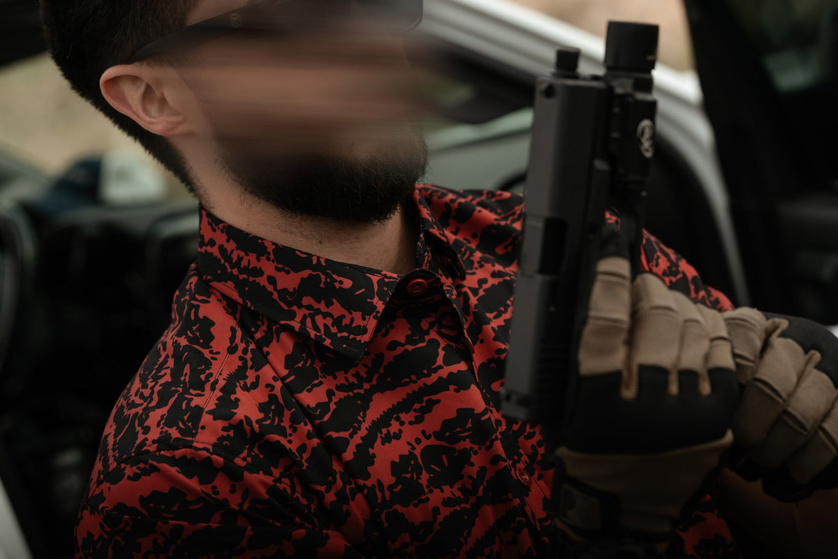 COD Red Tiger Button Down FINAL SALE