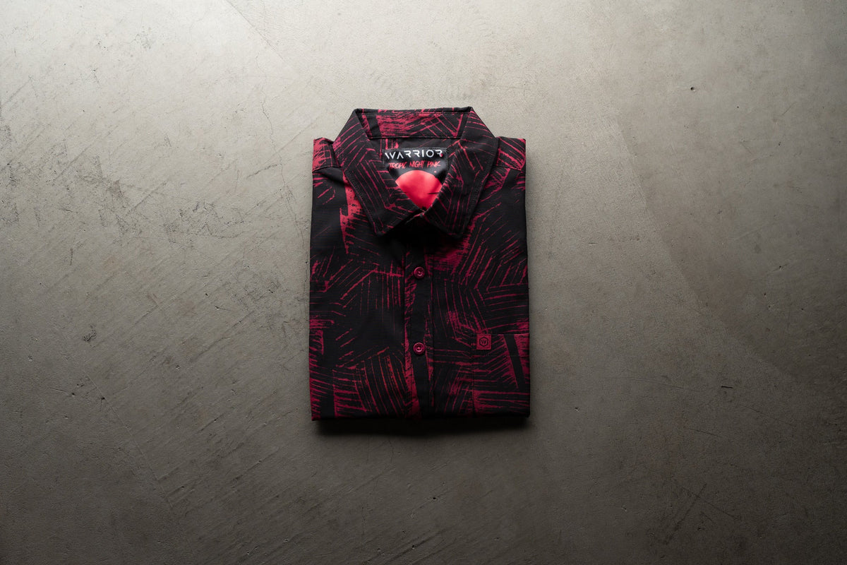 Tropic Night Pink Button Down FINAL SALE