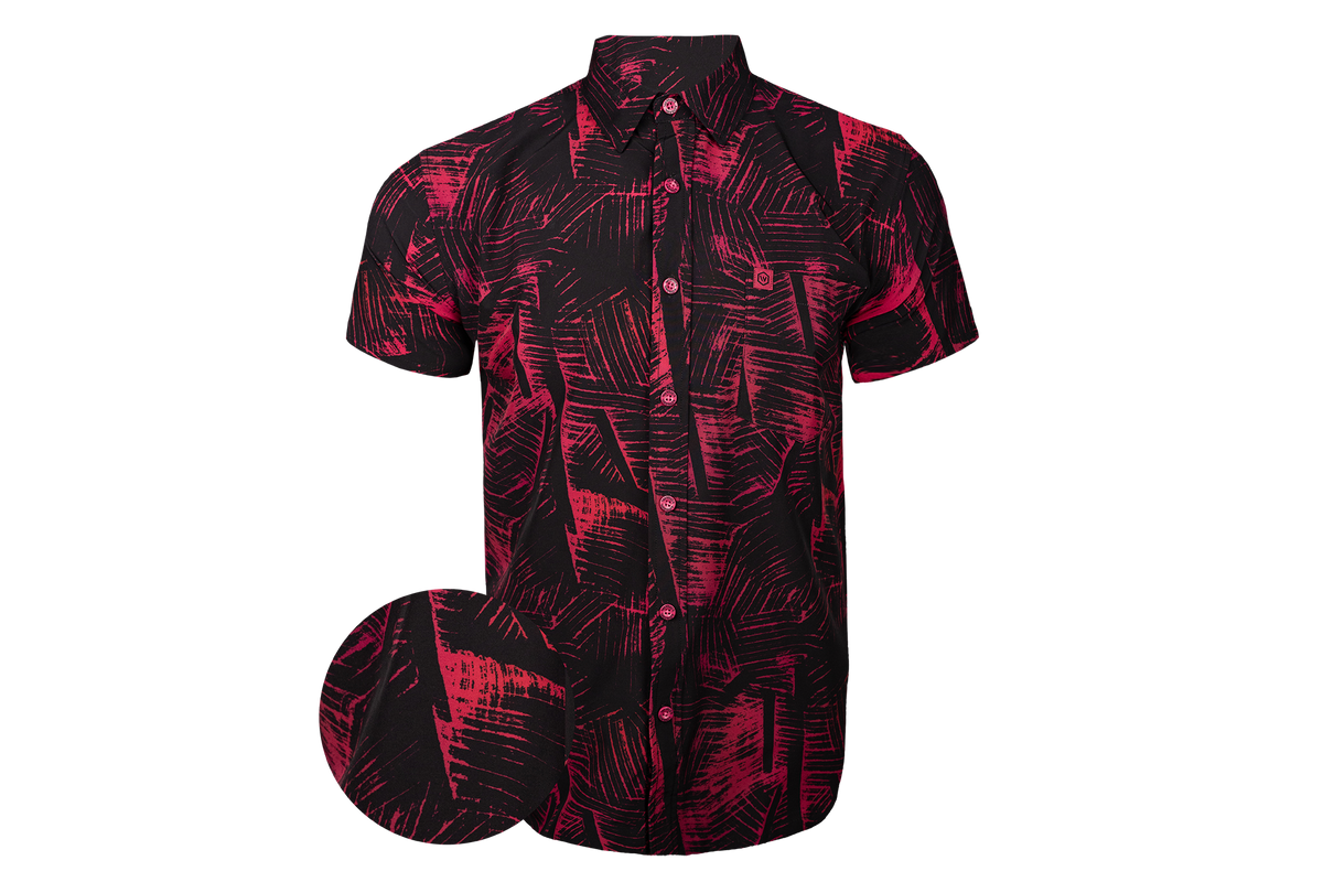 Tropic Night Pink Button Down FINAL SALE
