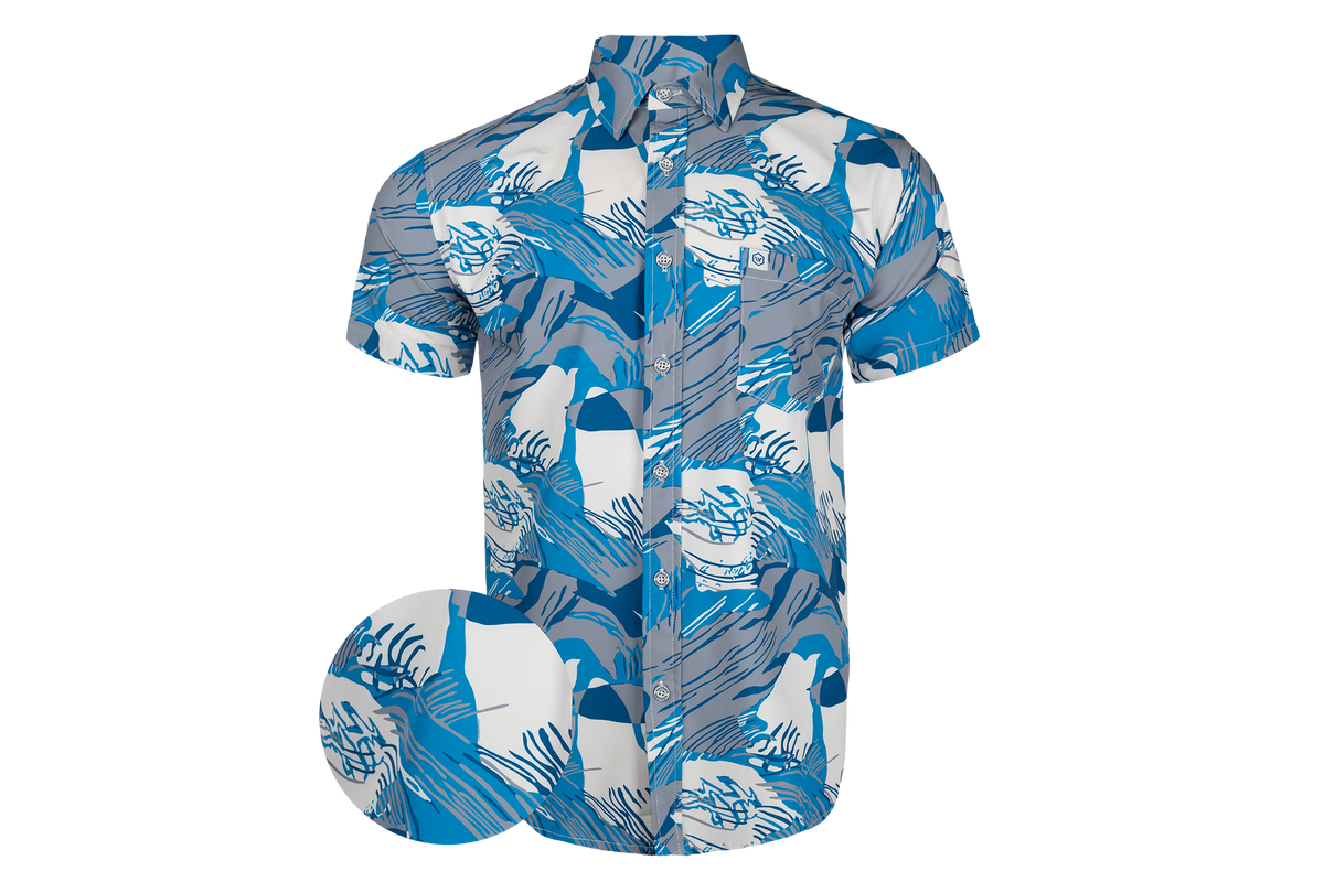 Artic Blue Rhodie Button Down FINAL SALE