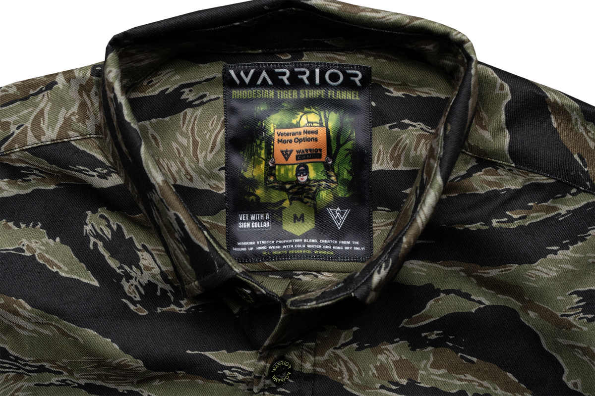 Veteran With A Sign Collab Midweight Flannel
