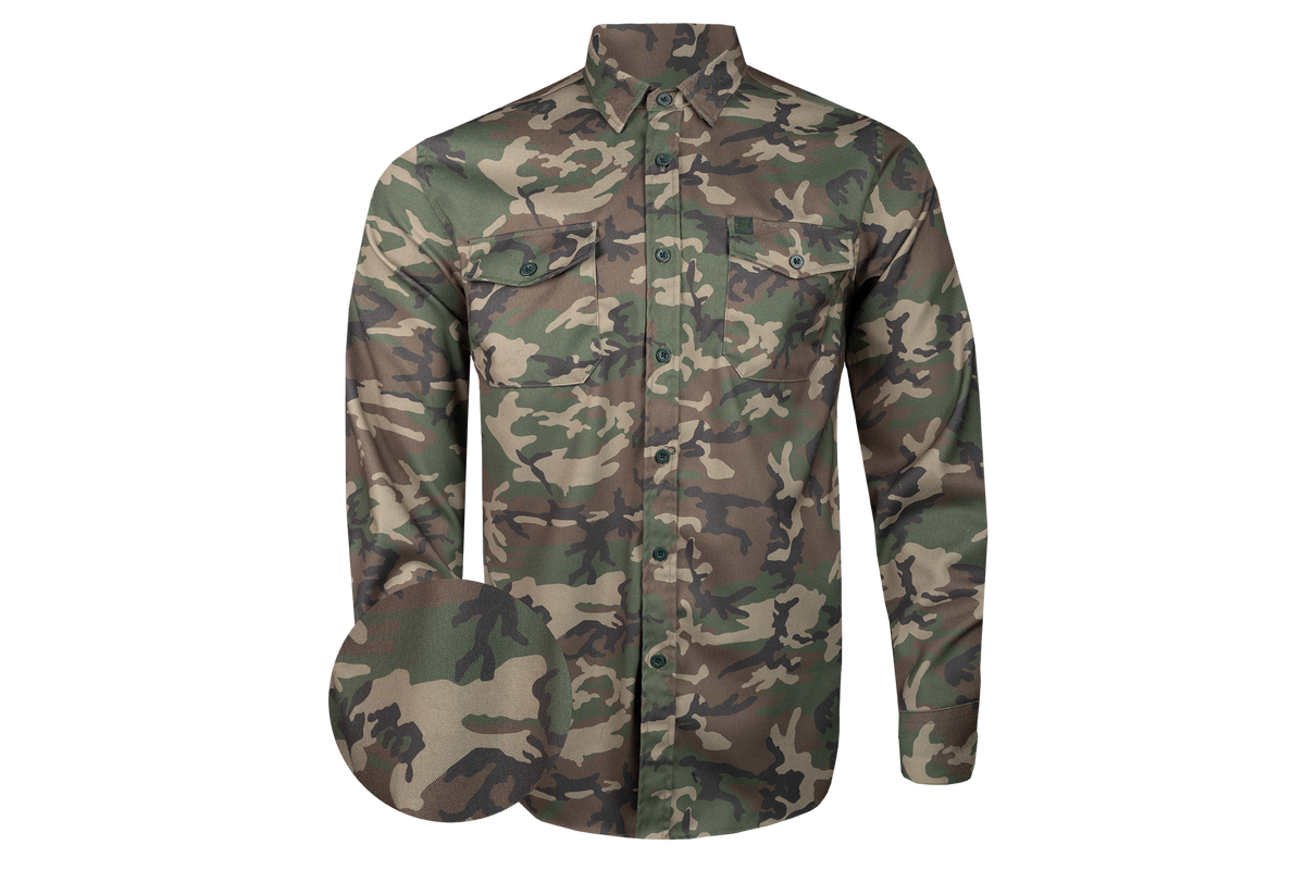 M81 Woodland Midweight Flannel