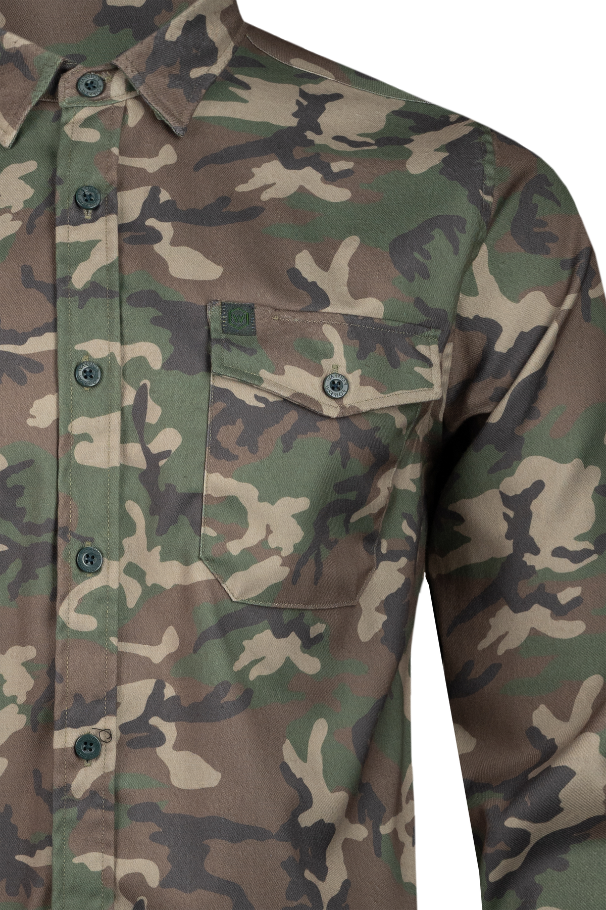 M81 Woodland Midweight Flannel