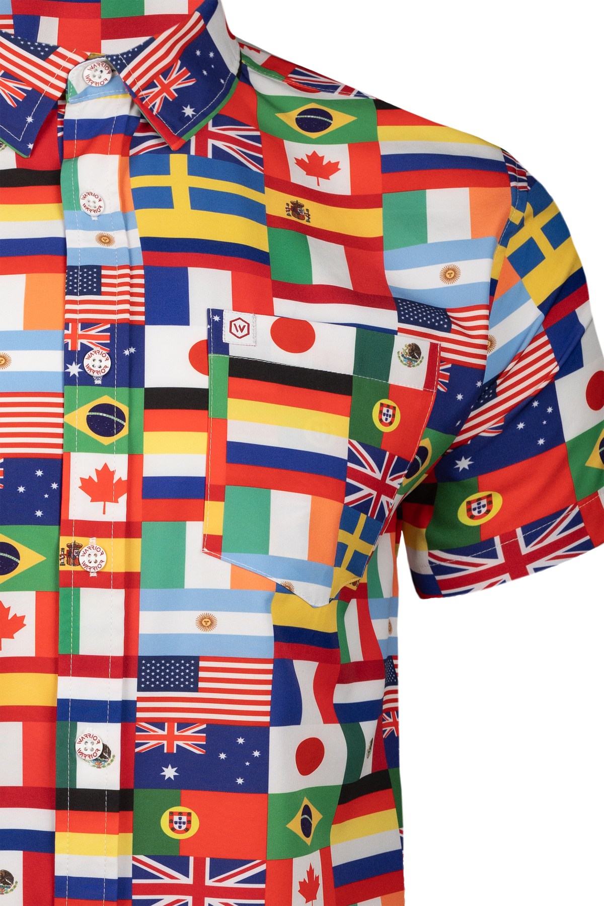 COD Flags of the World Button Down FINAL SALE