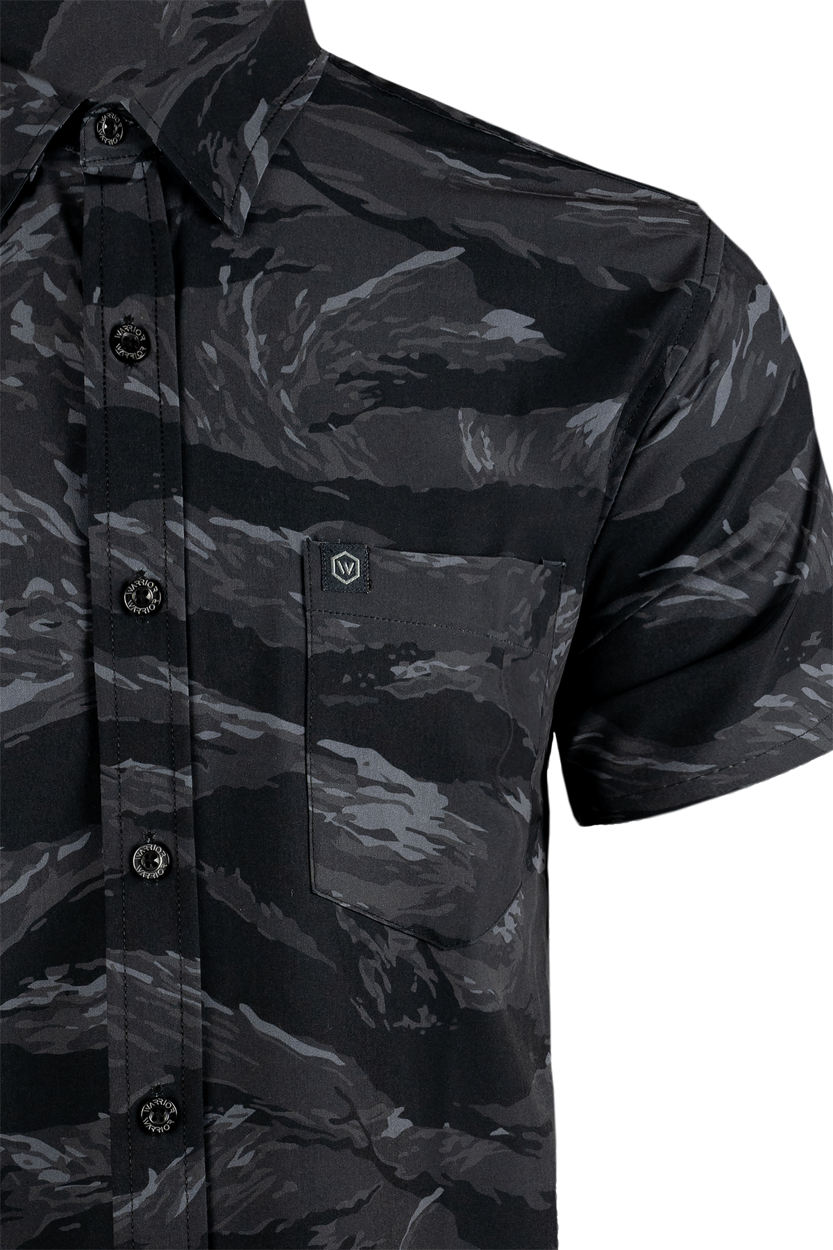 Blackout Tiger Stripe Button Down