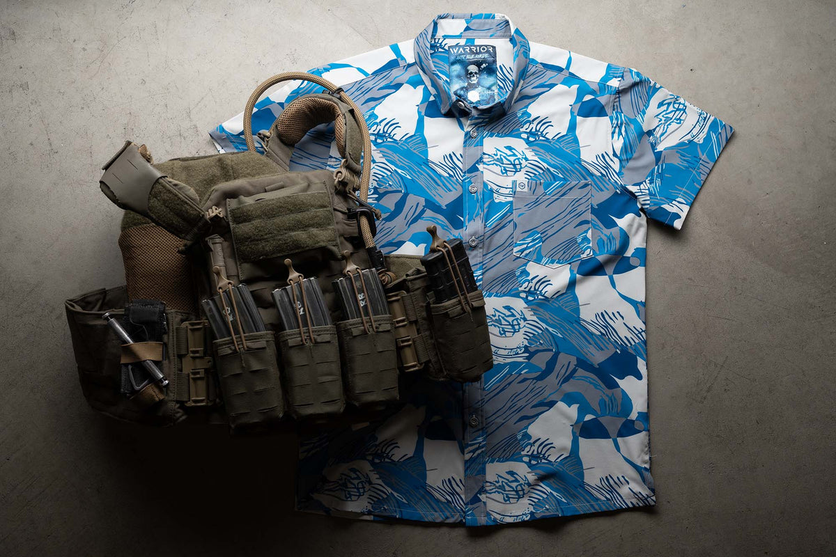 Artic Blue Rhodie Button Down FINAL SALE