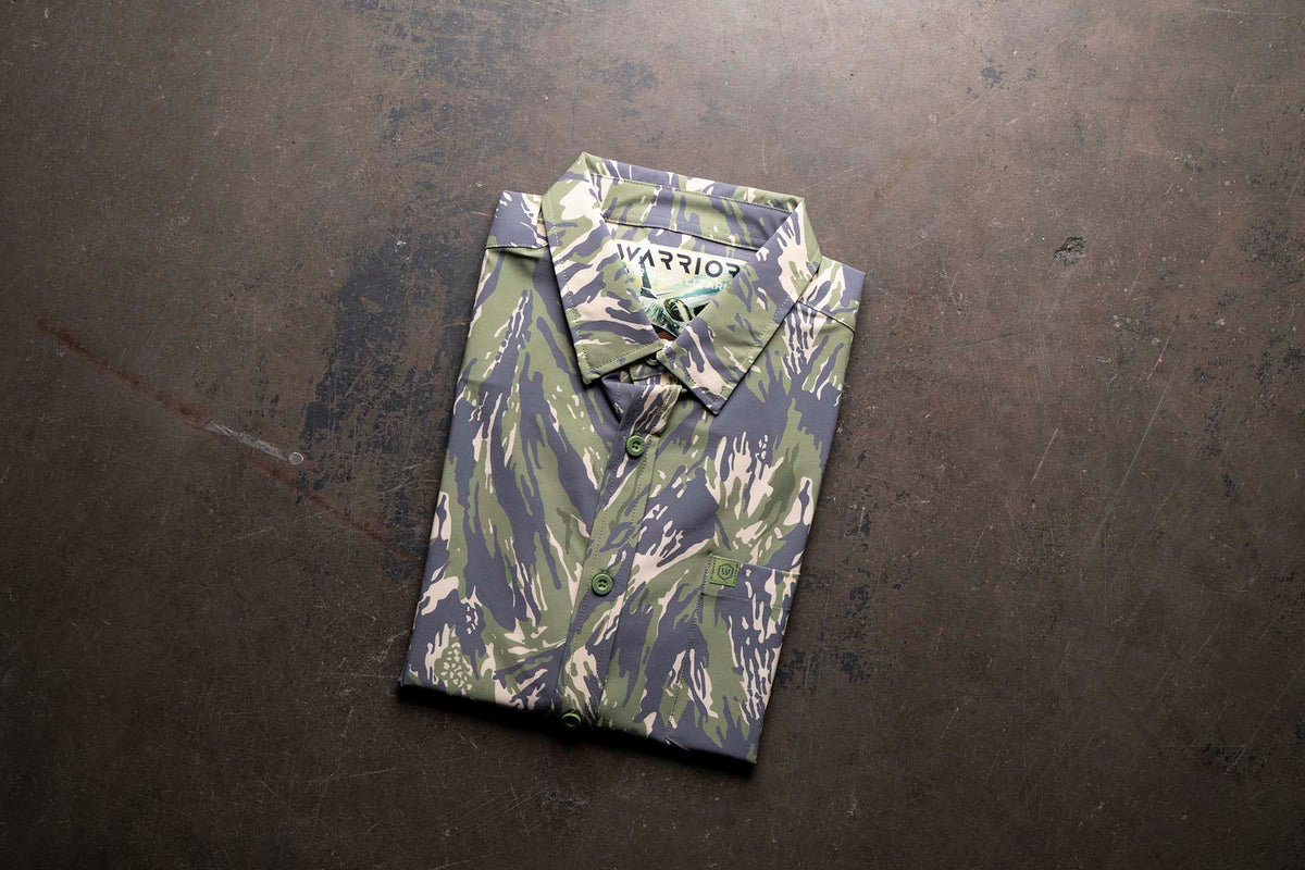 Vertical Lizard Button Down