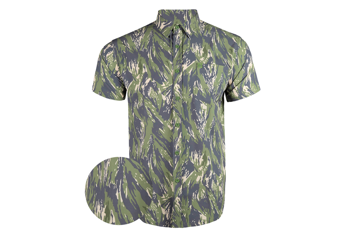 Vertical Lizard Button Down