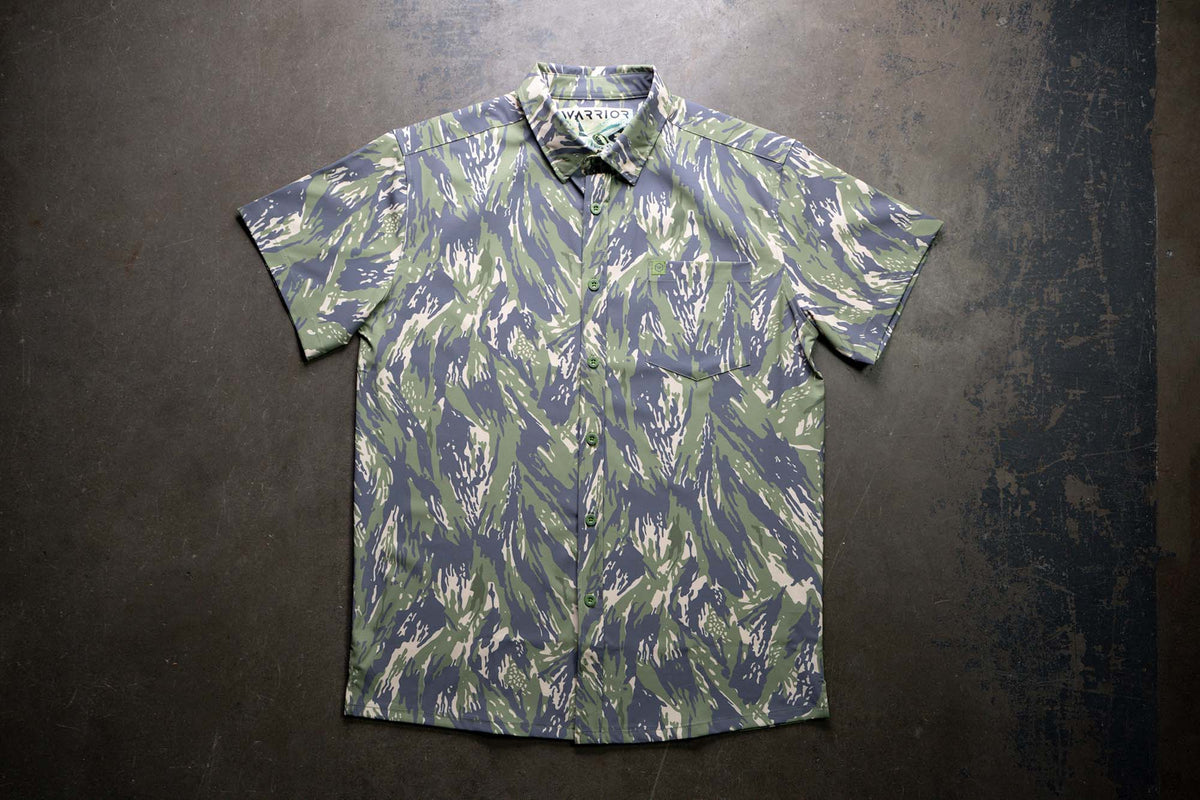 Vertical Lizard Button Down