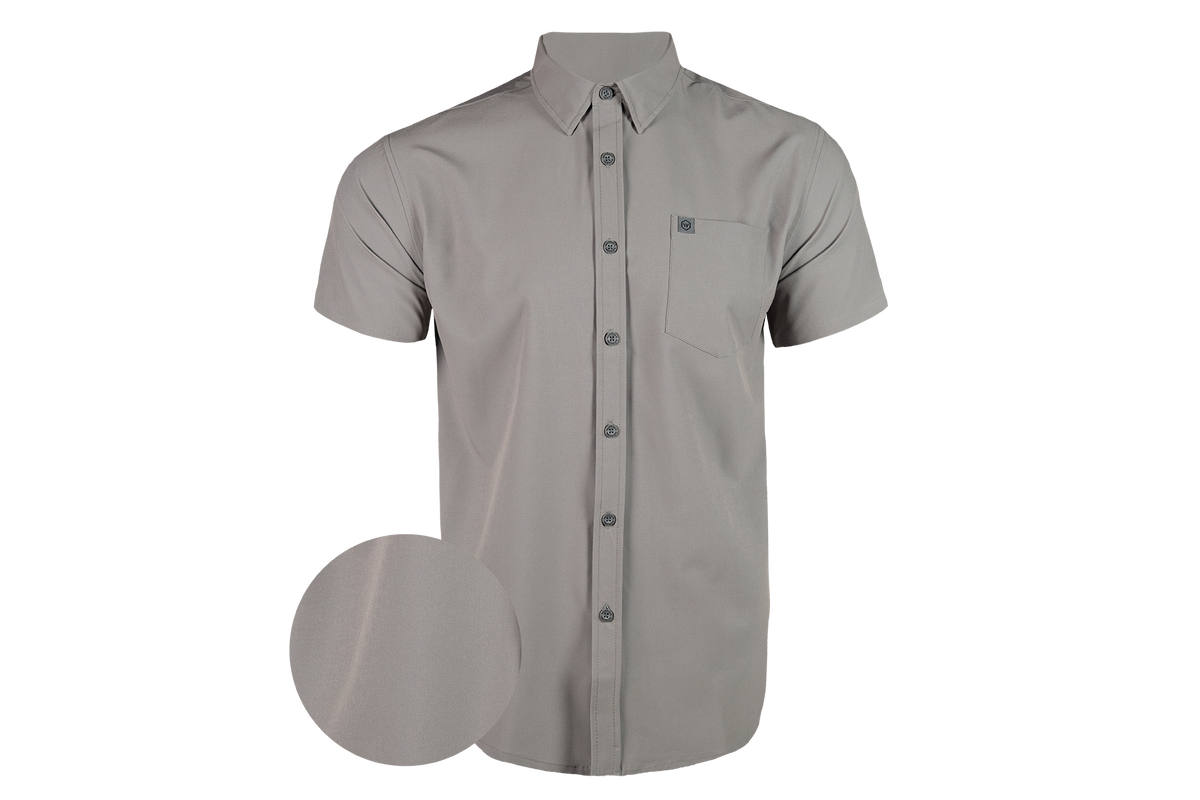 Solid Grey Button Down