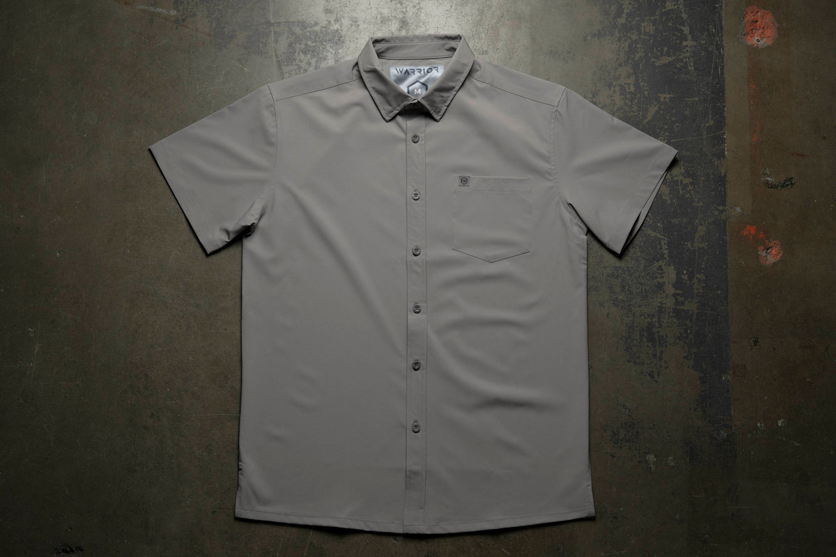 Solid Grey Button Down