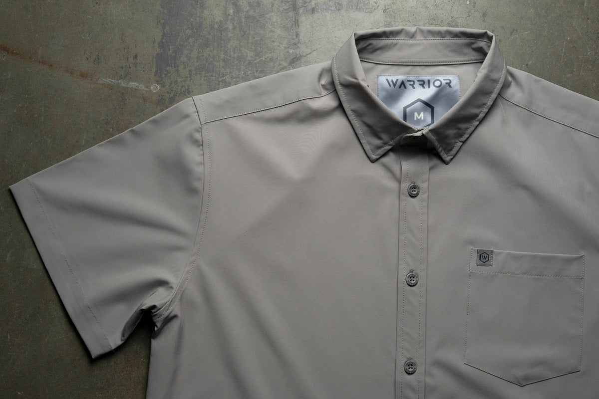 Solid Grey Button Down