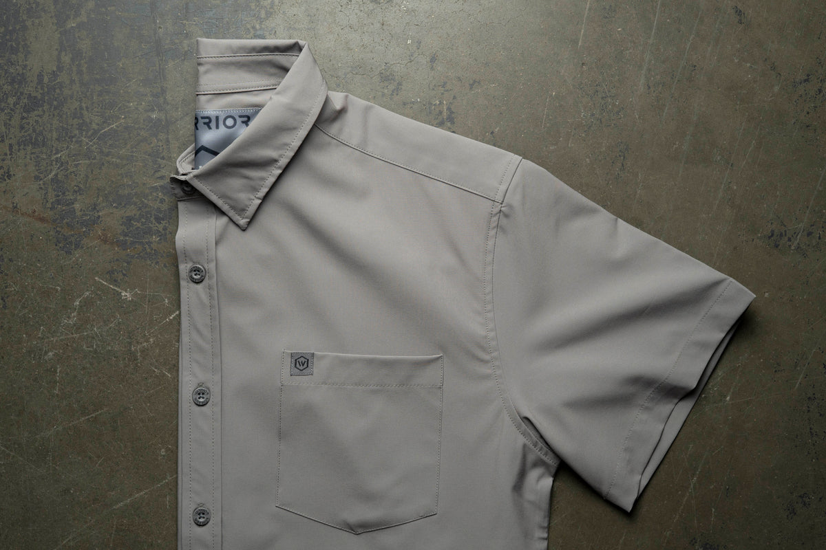 Solid Grey Button Down