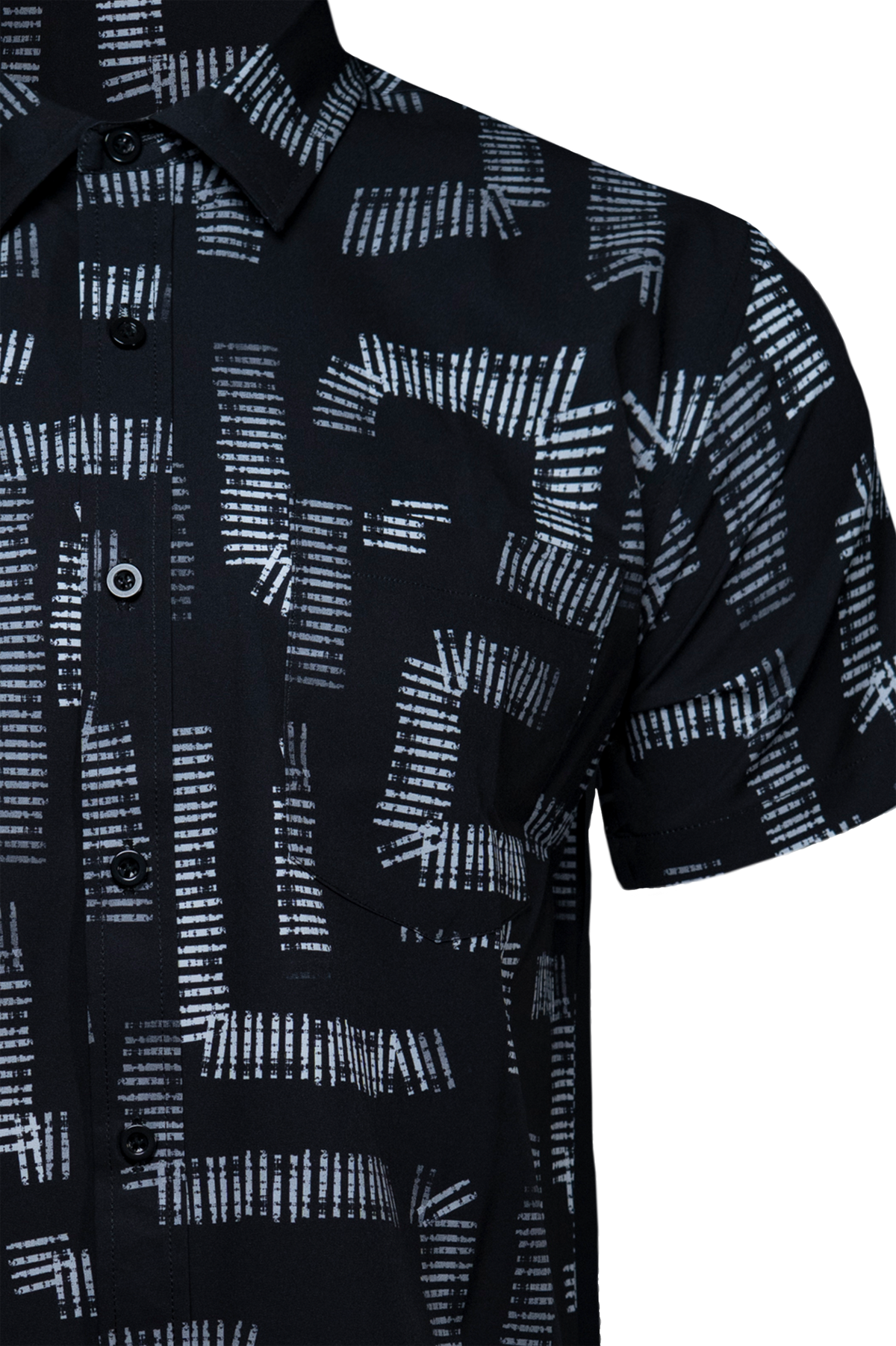 Dark Maze Button Down