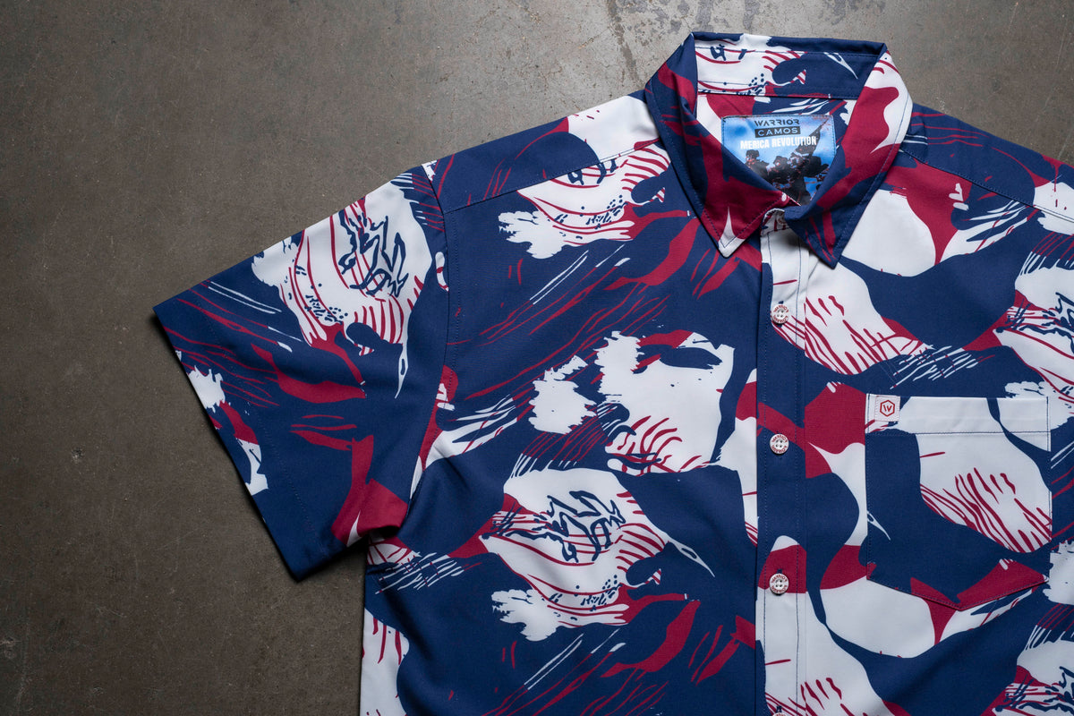 Merica Revolution Button Down