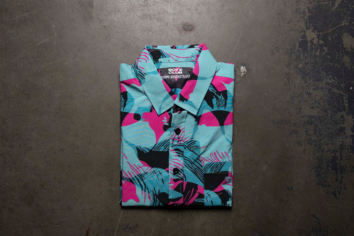 Miami Brushstroke Button Down