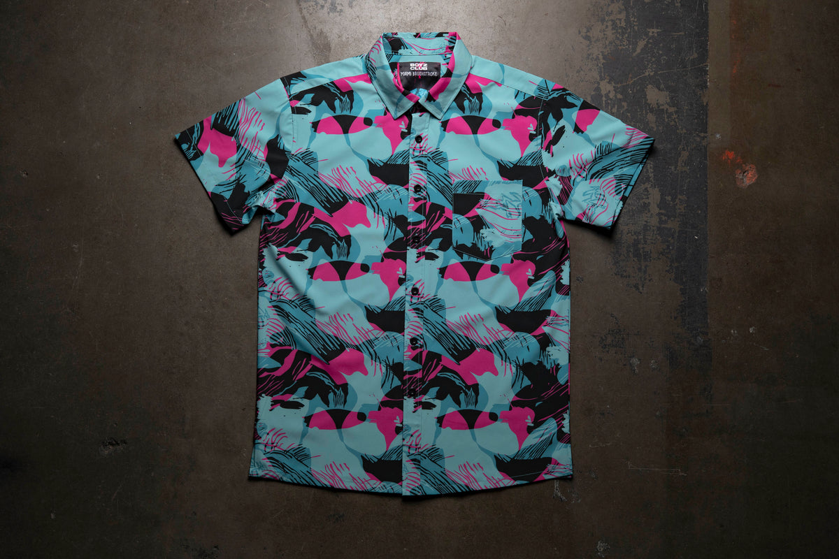 Miami Brushstroke Button Down
