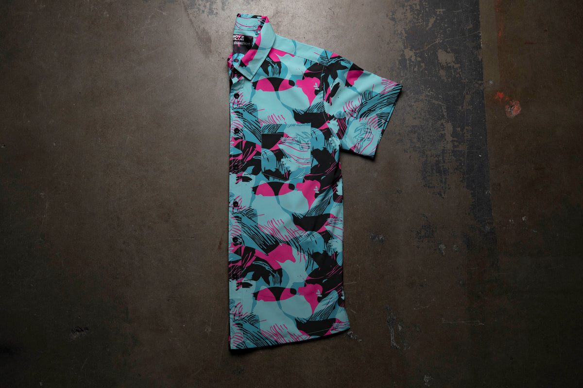 Miami Brushstroke Button Down