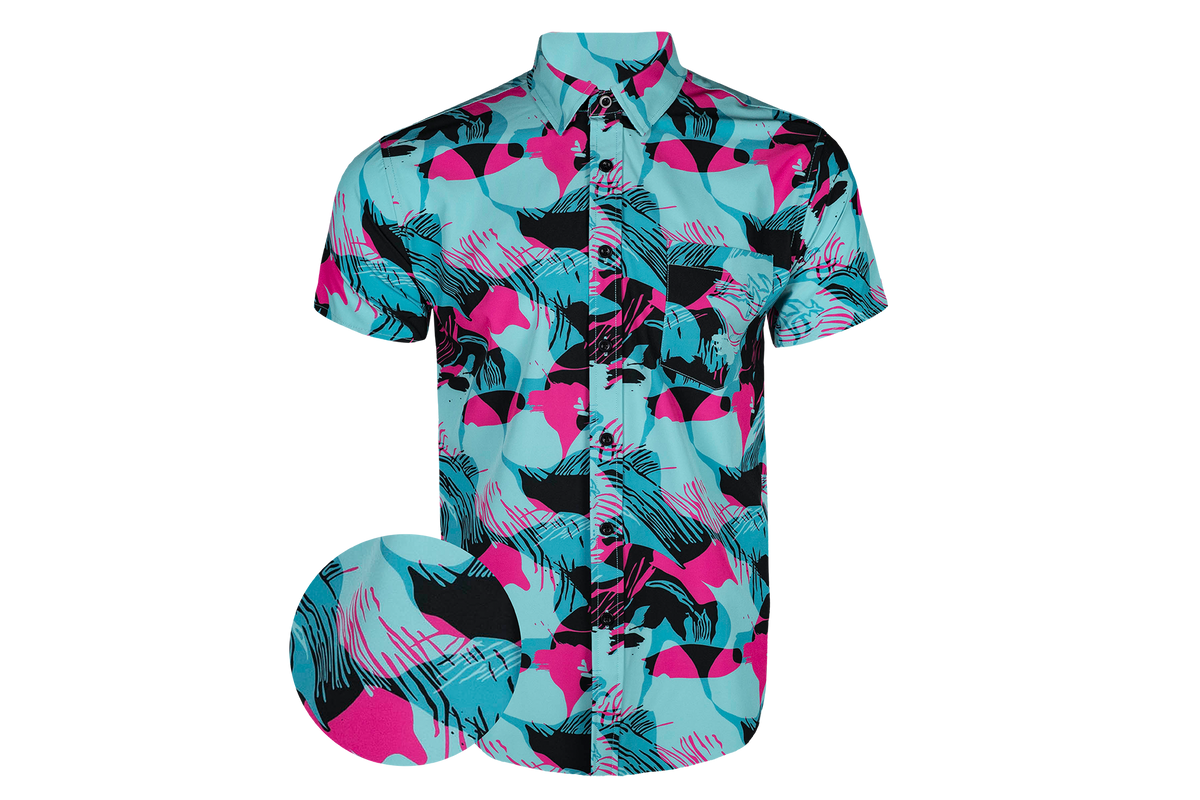 Miami Brushstroke Button Down