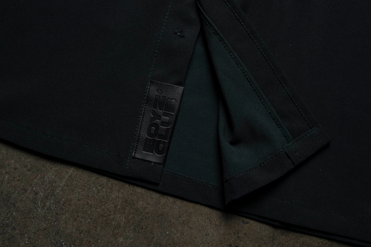 Solid Black Button Down