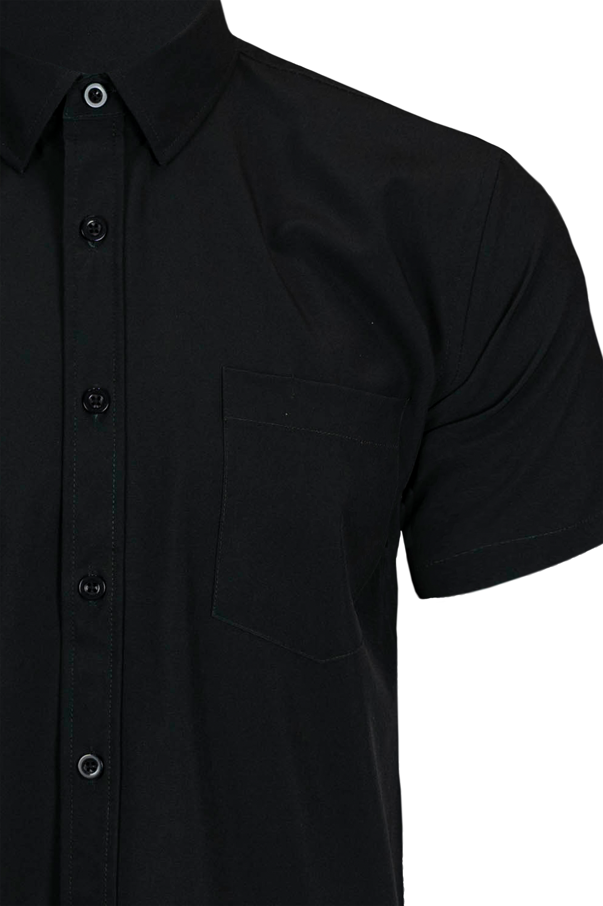 Solid Black Button Down
