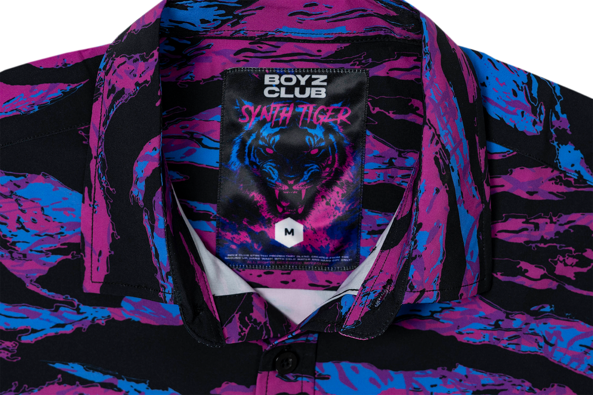 Synth Tiger Button Down