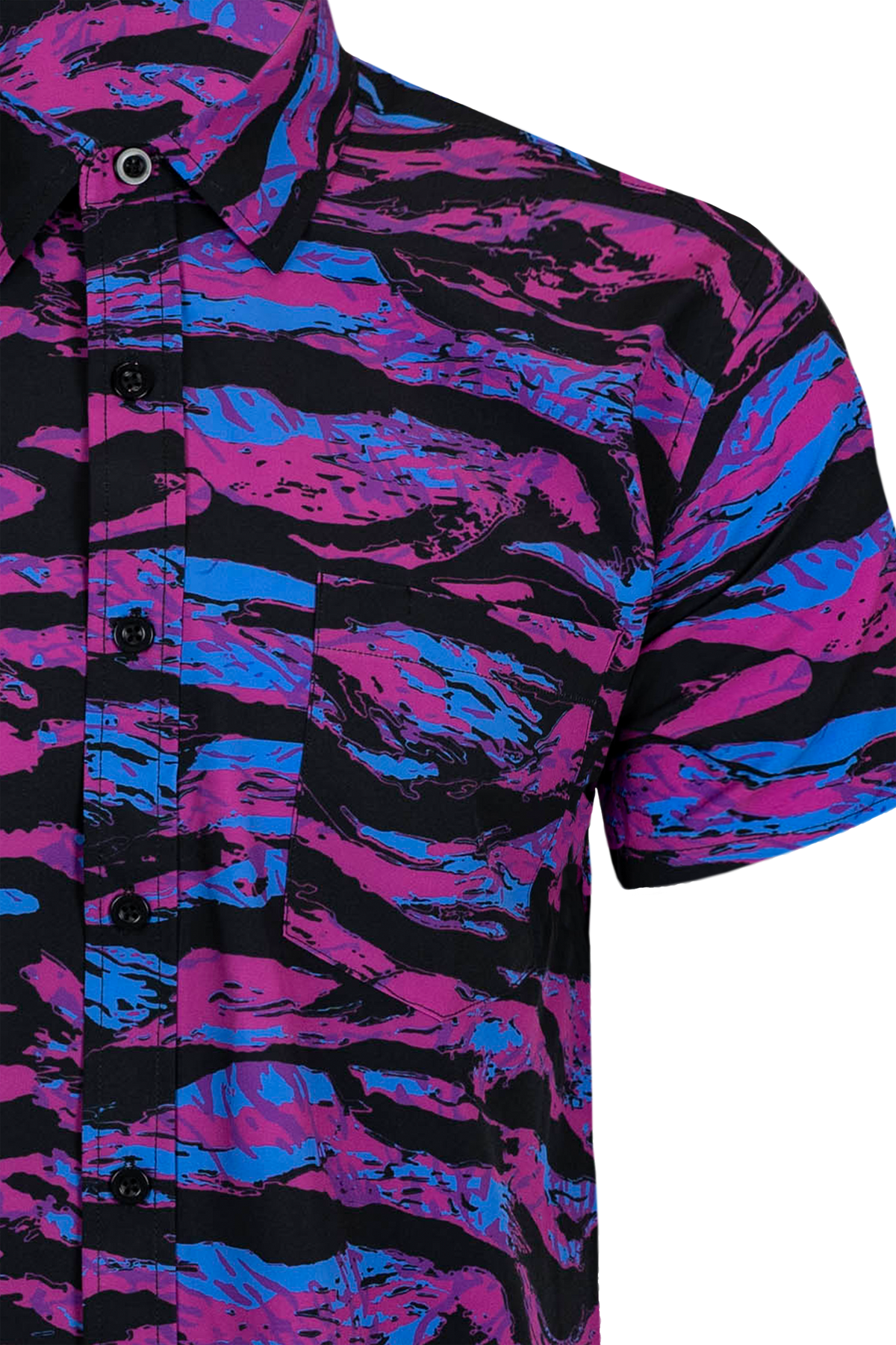 Synth Tiger Button Down