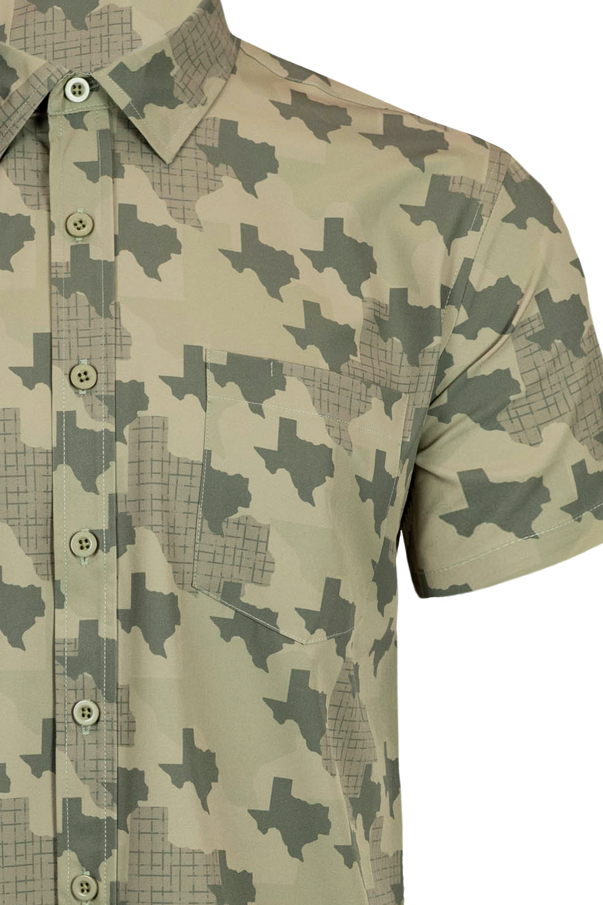 Texas State Camo Button Down