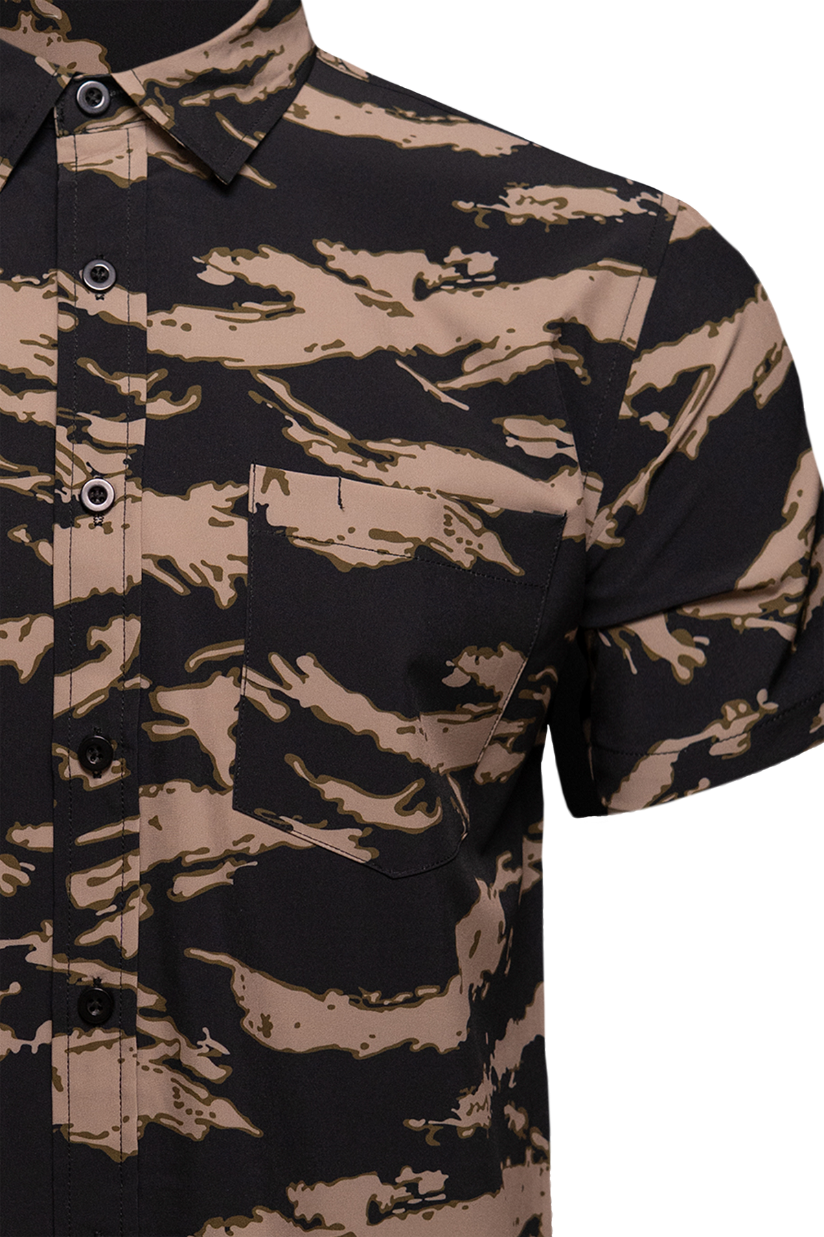 Tiger Coffee Button Down