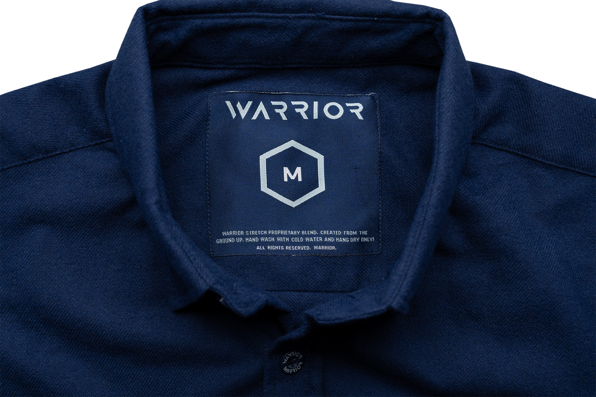 Solid Navy Midweight Flannel