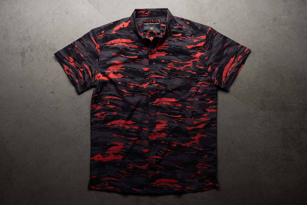 Friday Greek Lizard Button Down