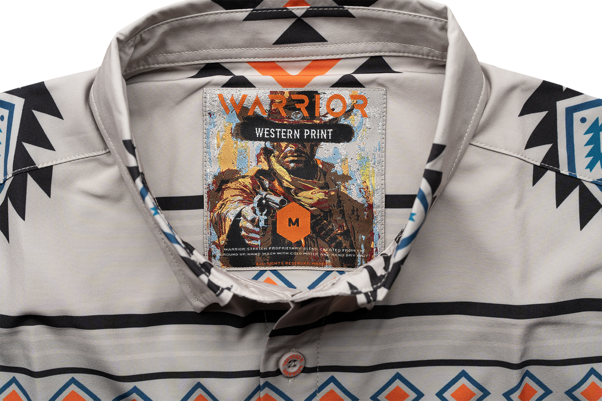 Western Print Button Down