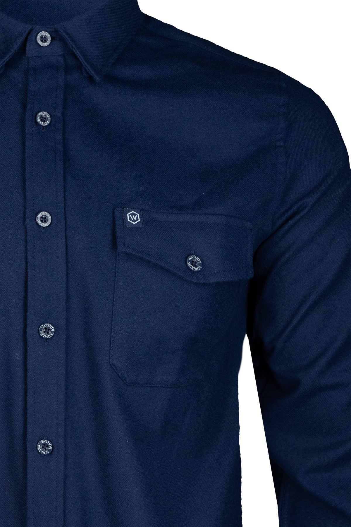 Solid Navy Midweight Flannel