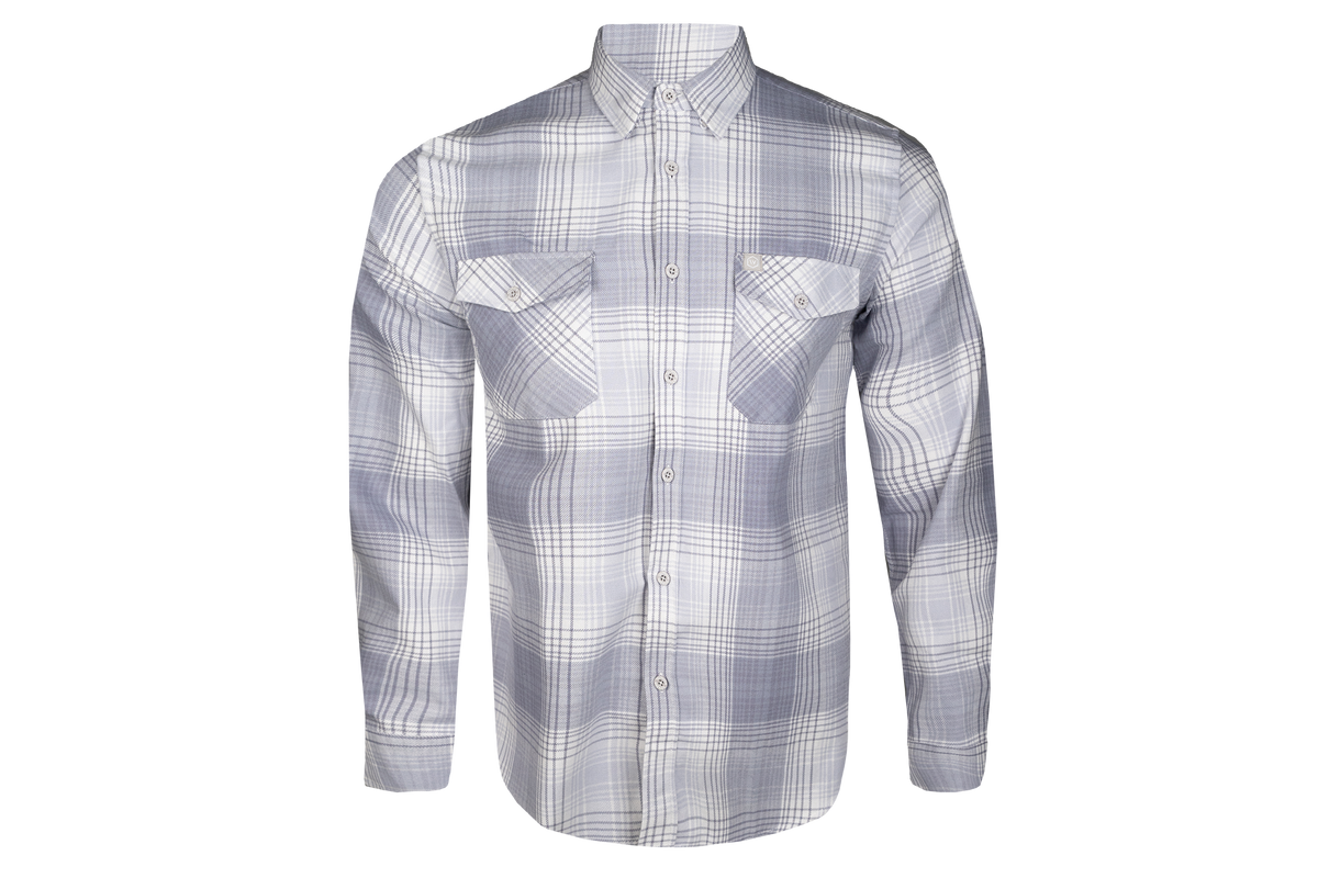 White Death Plaid Flannel