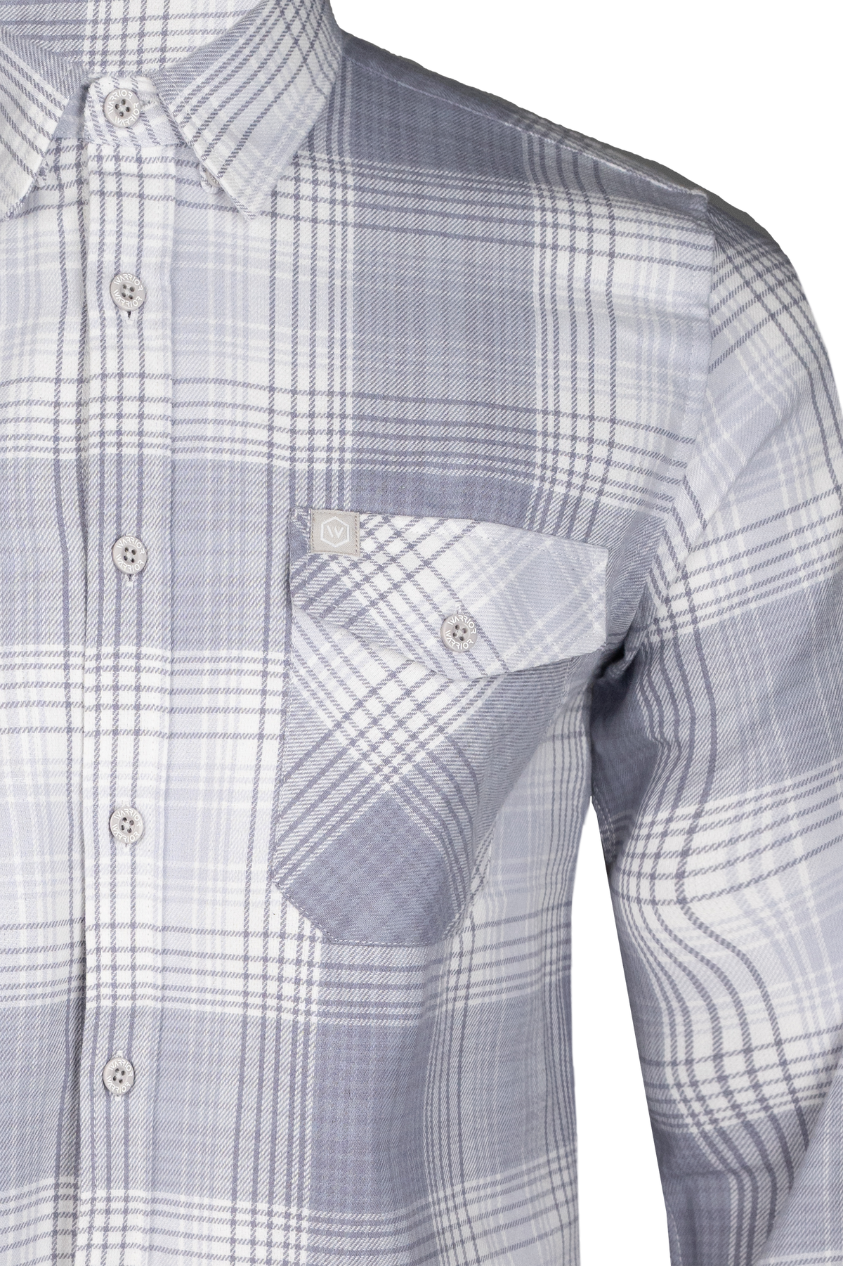 White Death Plaid Flannel