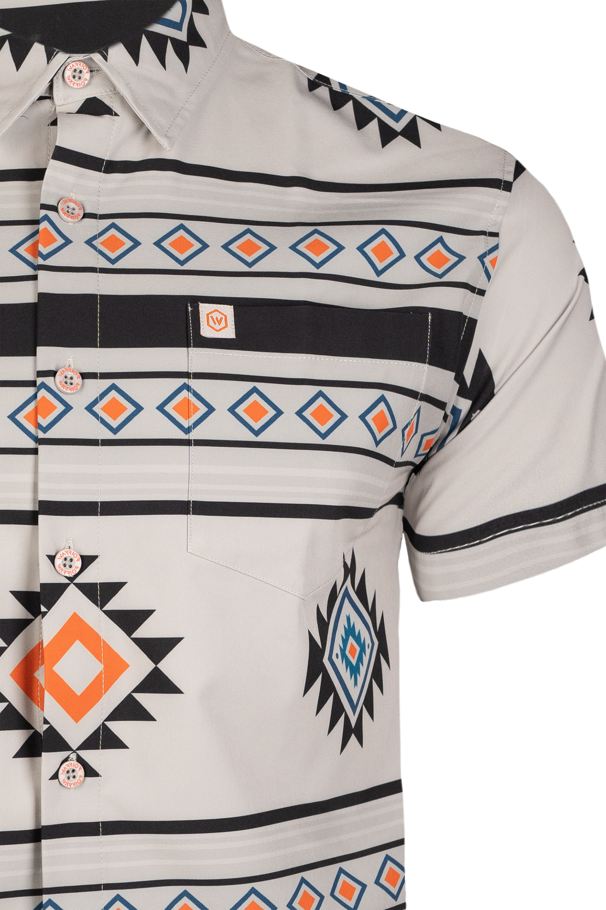 Western Print Button Down