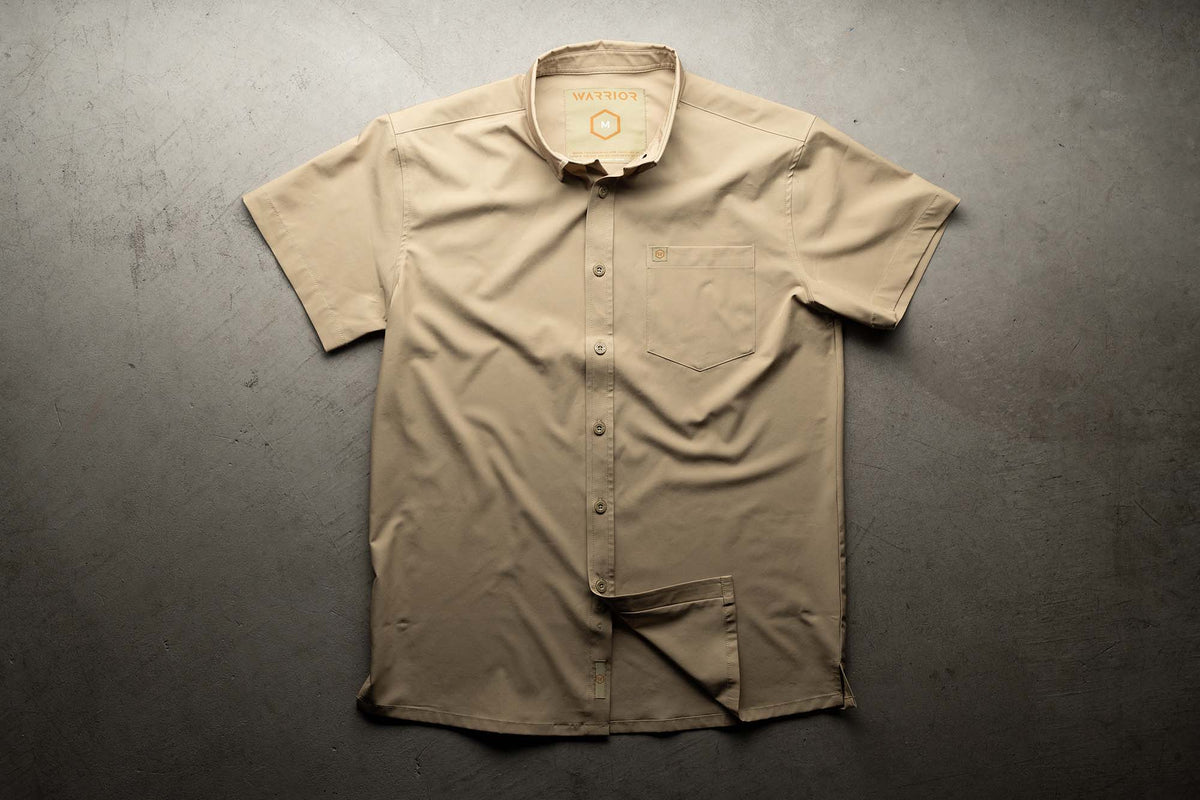 Solid Tan Button Down