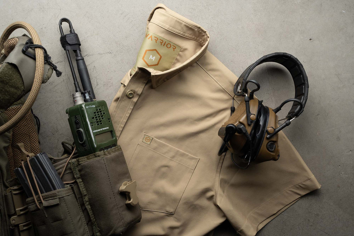 Solid Tan Button Down