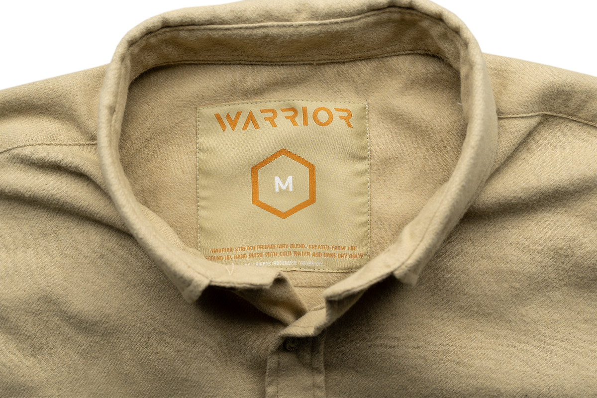 Solid Tan Midweight Flannel