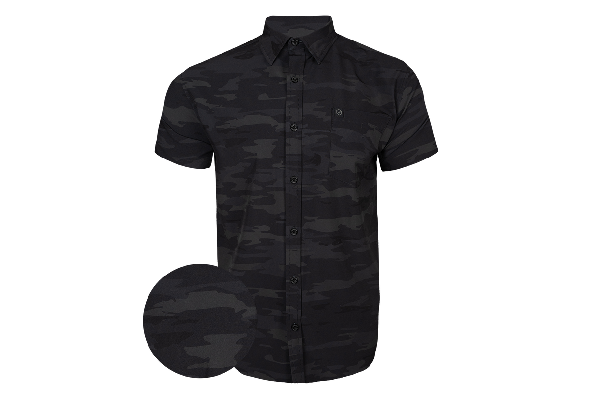 Multi Blackout Button Down