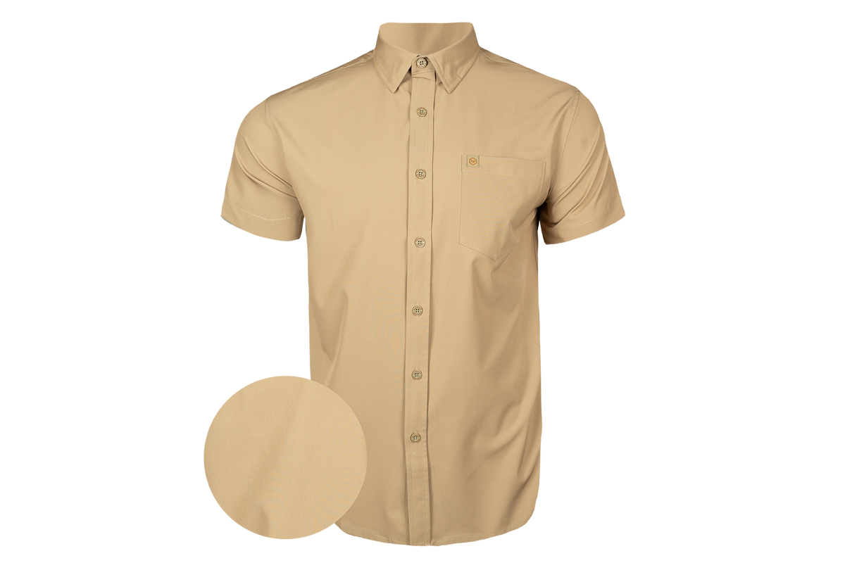 Solid Tan Button Down