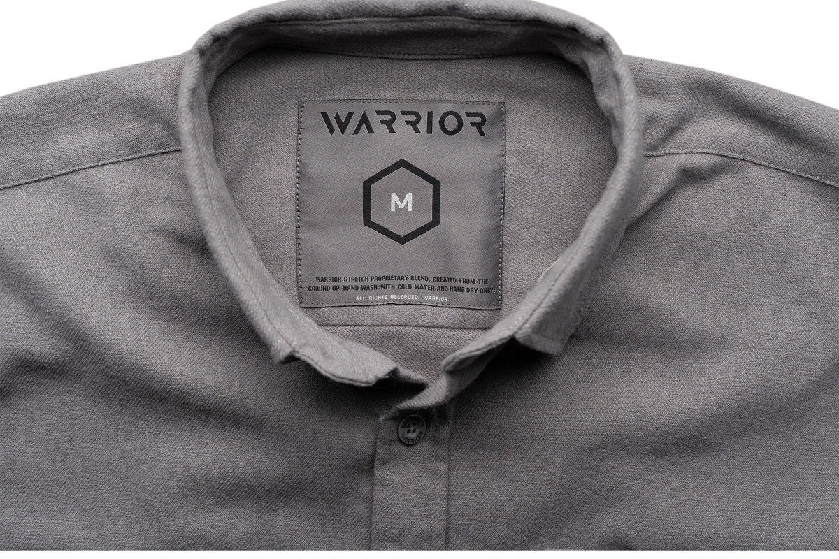 Solid Grey Midweight Flannel