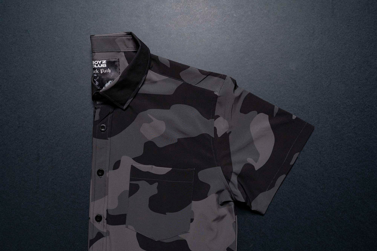 Dark Path Button Down