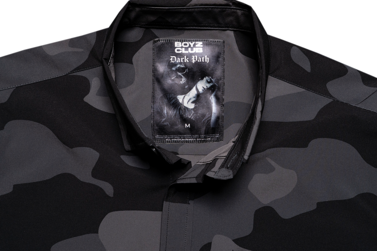Dark Path Button Down