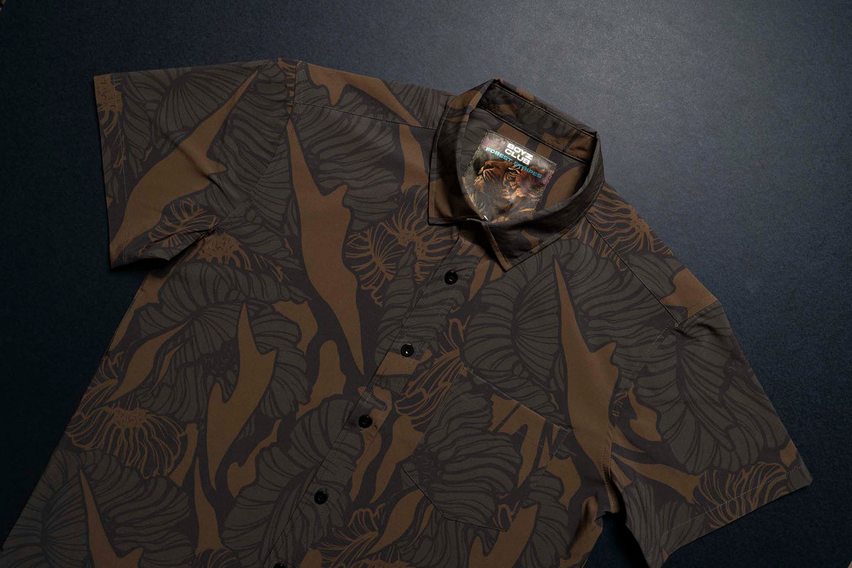 Forest Stripes Button Down